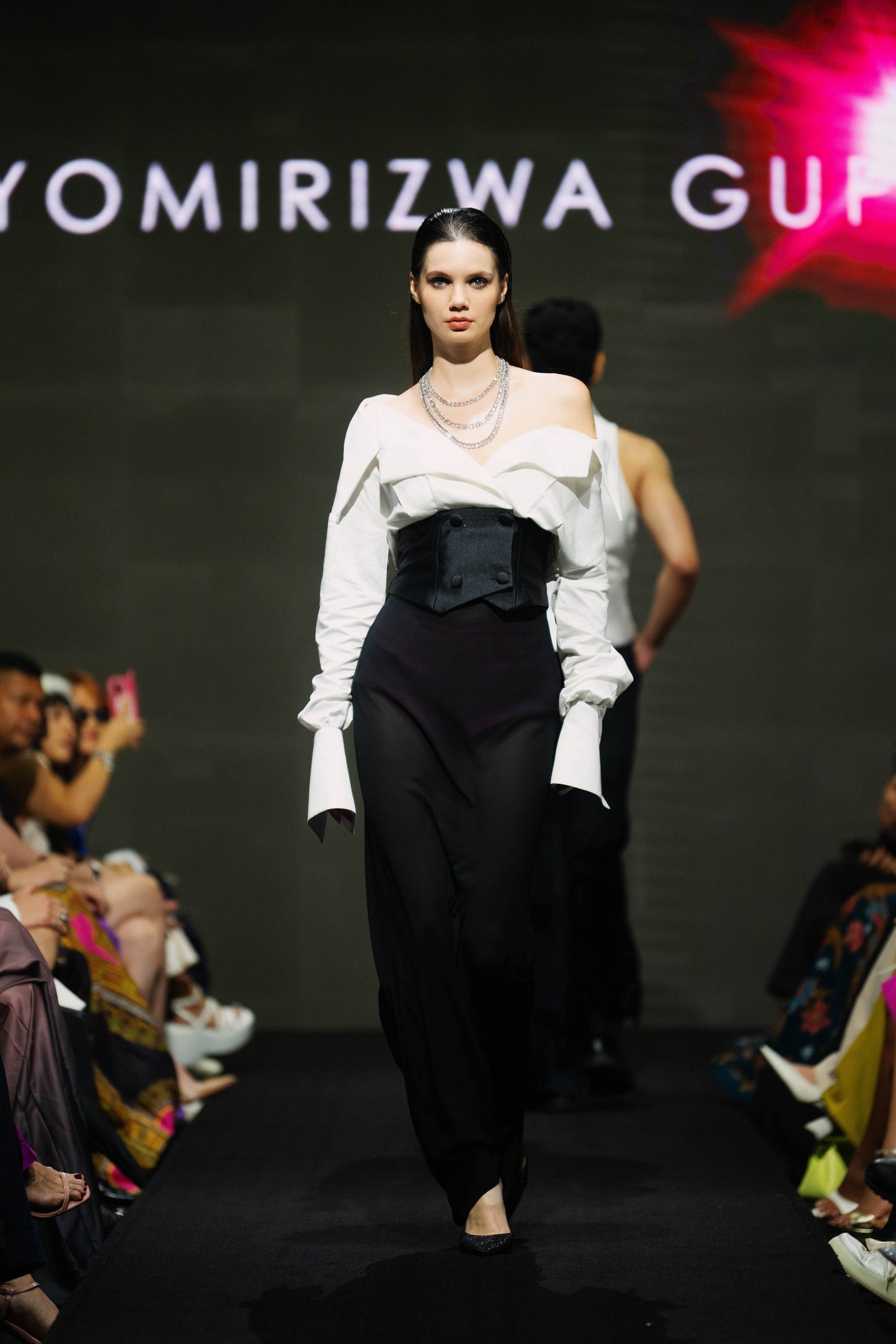 OVERSIZED DOUBLE BREASTED CORSET TOP