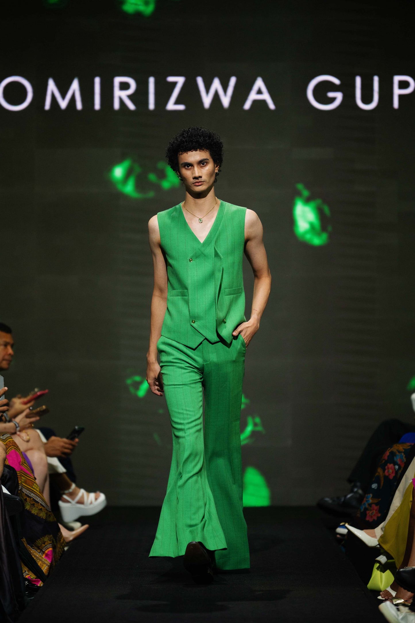 DOUBLE BREASTED VEST & BELL BOTTOM TROUSERS