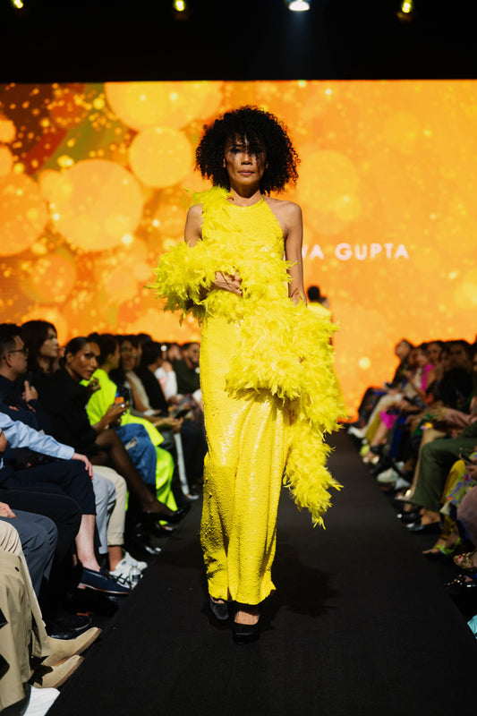 HALTER SEQUIN DRESS W CUT OUT